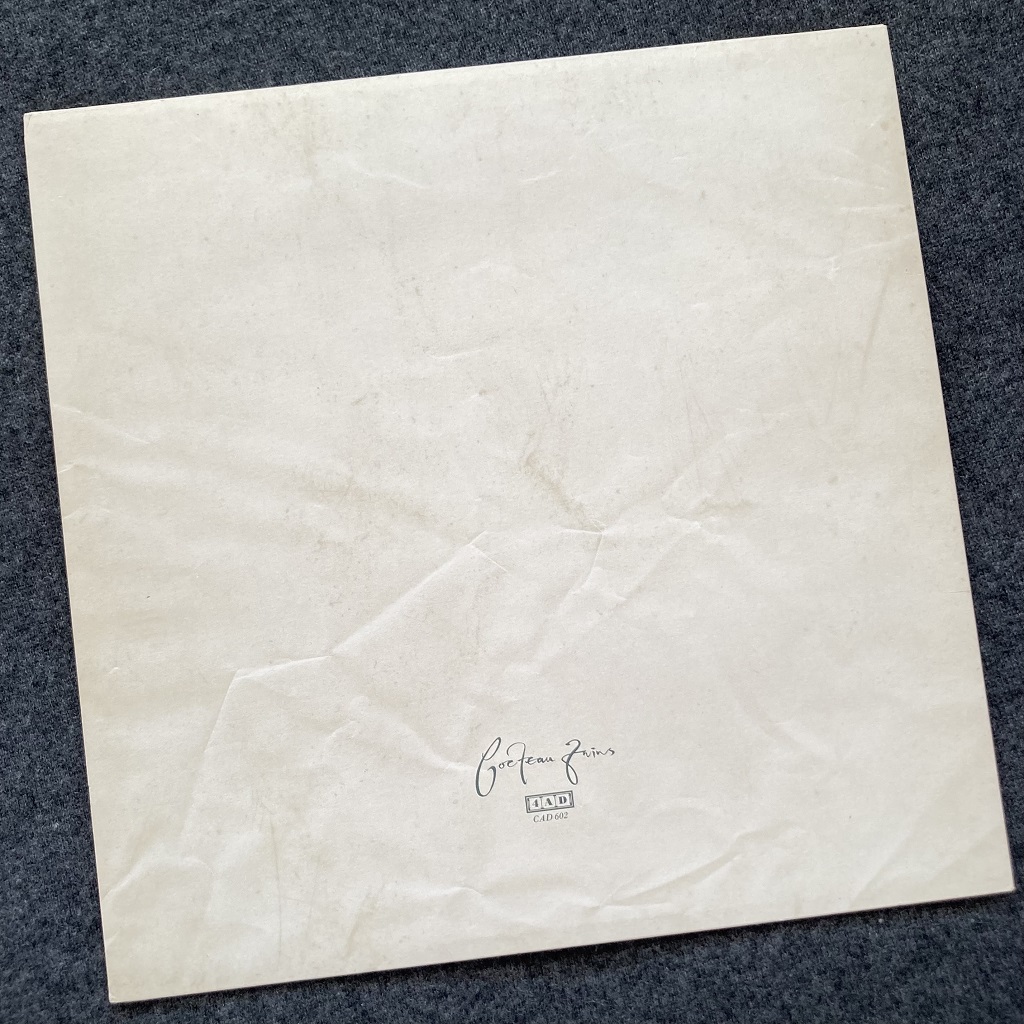 Cocteau Twins: 'Victorialand' LP rear cover design