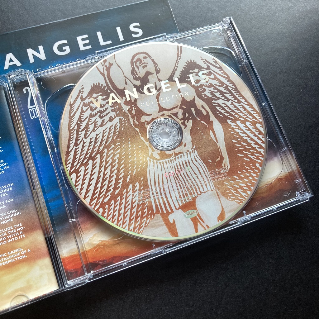Vangelis - 'The Collection' compilation disc 1 label design