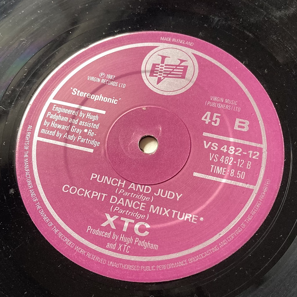 XTC 'Ball and Chain' UK 12" EP label side B