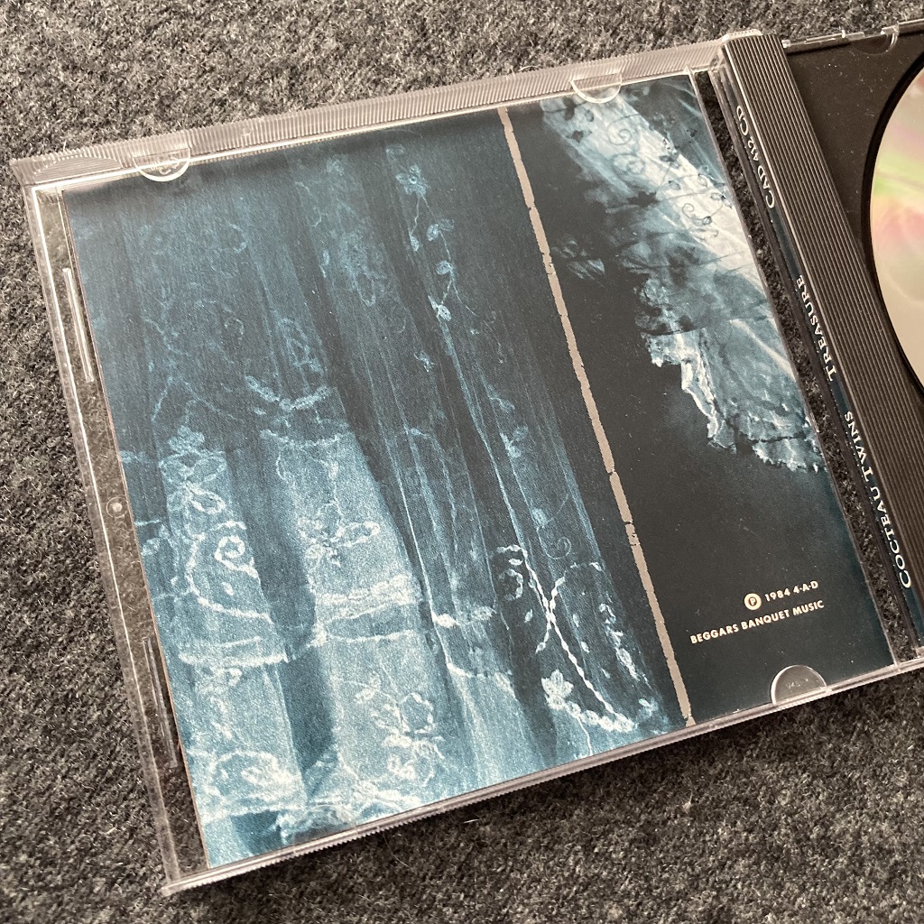 Cocteau Twins - Treasure UK CD rear insert design