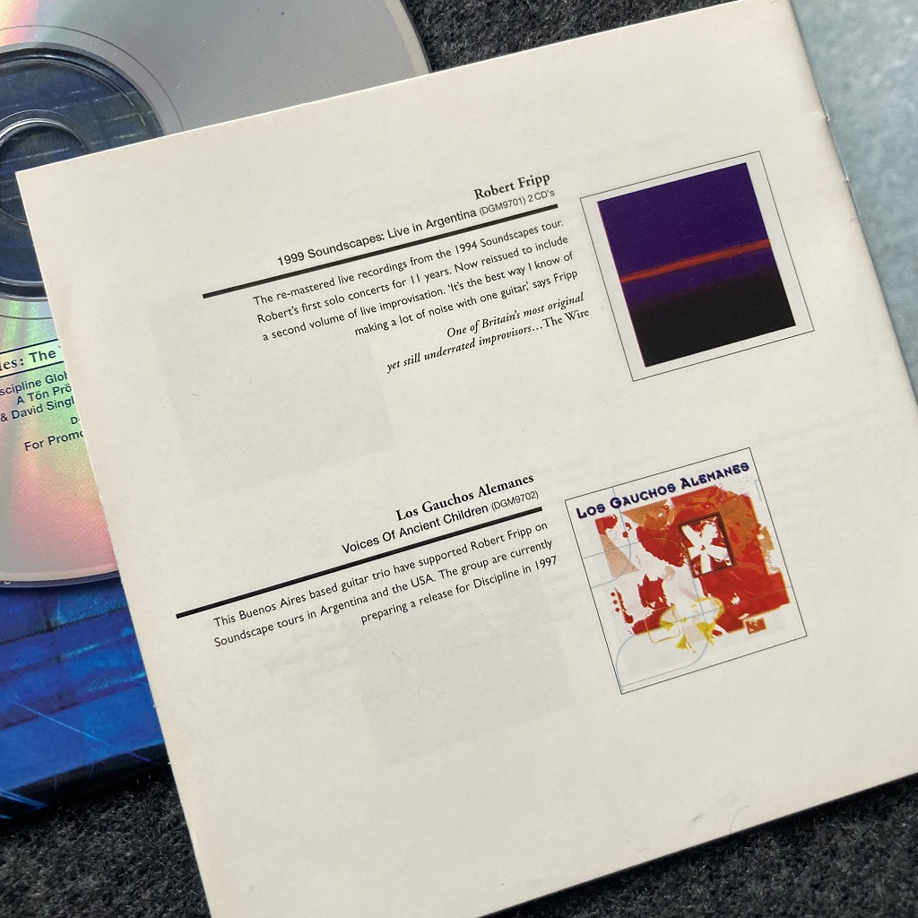'Sometimes God Hides: The Young Person's Guide To Discipline' CD insert booklet detail about the planned 2xCD re-issue
