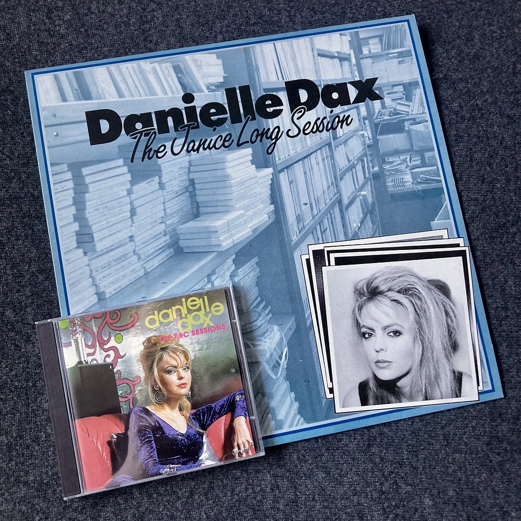 Danielle Dax - 'The Janice Long Session' UK 12" EP / 'The BBC Sessions' US CD EP front cover designs