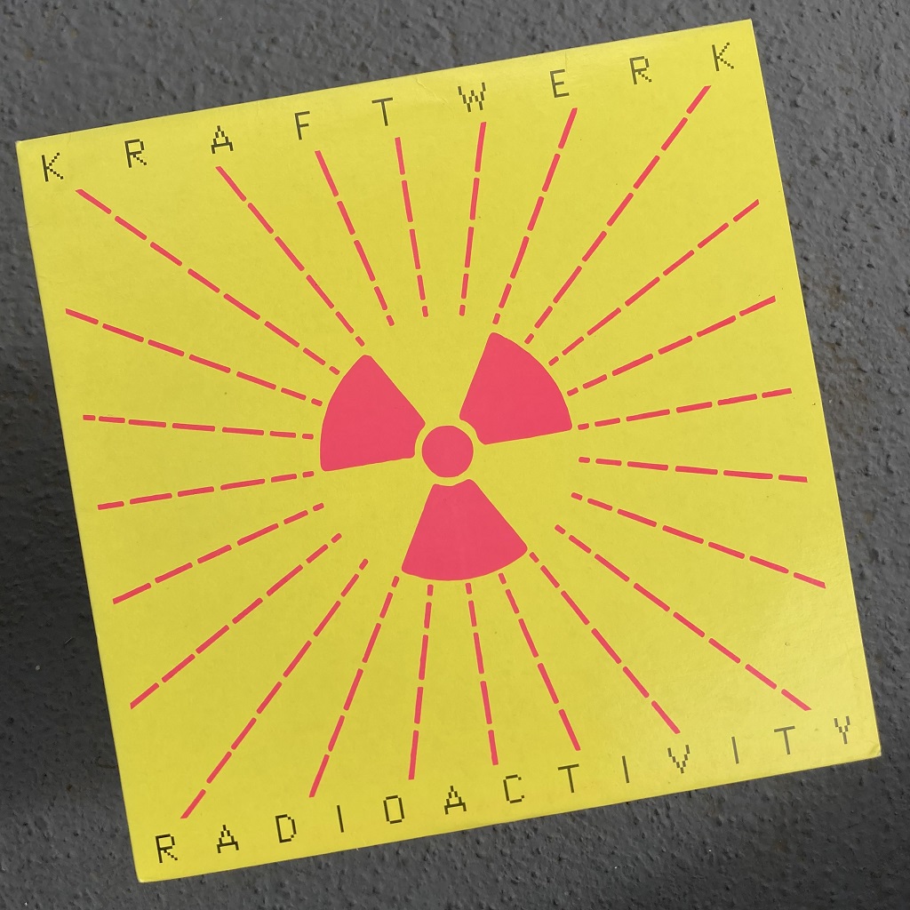 Kraftwerk 'Radioactivity' 1991 US 12" single, front cover design