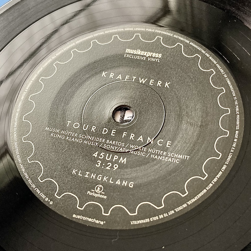 Kraftwerk – ‘Tour de France’ MusikExpress magazine August 2023 issue German 7? single - label design