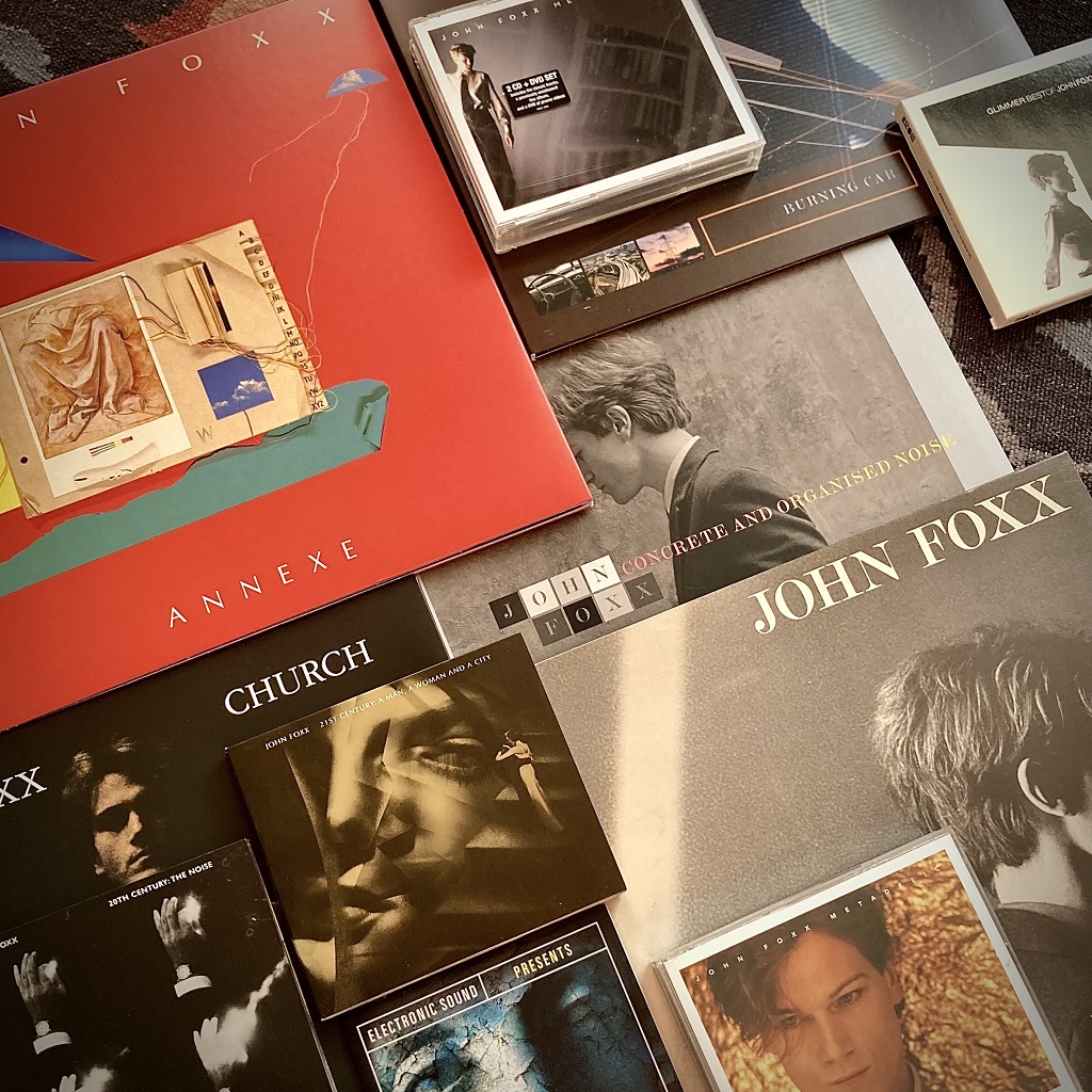 A selection of John Foxx compilation albums