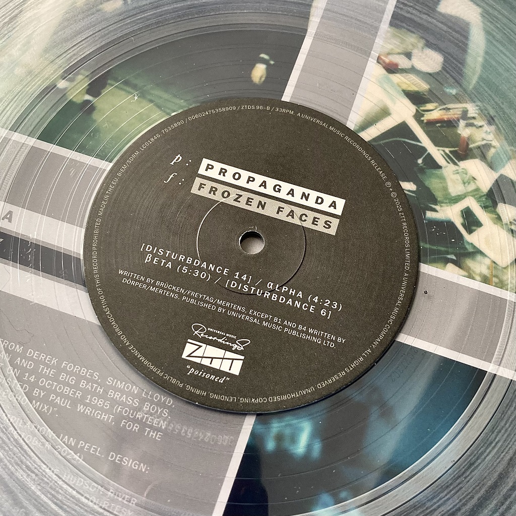 Propaganda 'p:Machinery (The αlpha/βeta Definition)' Record Store Day LP 2025 label design side 2.