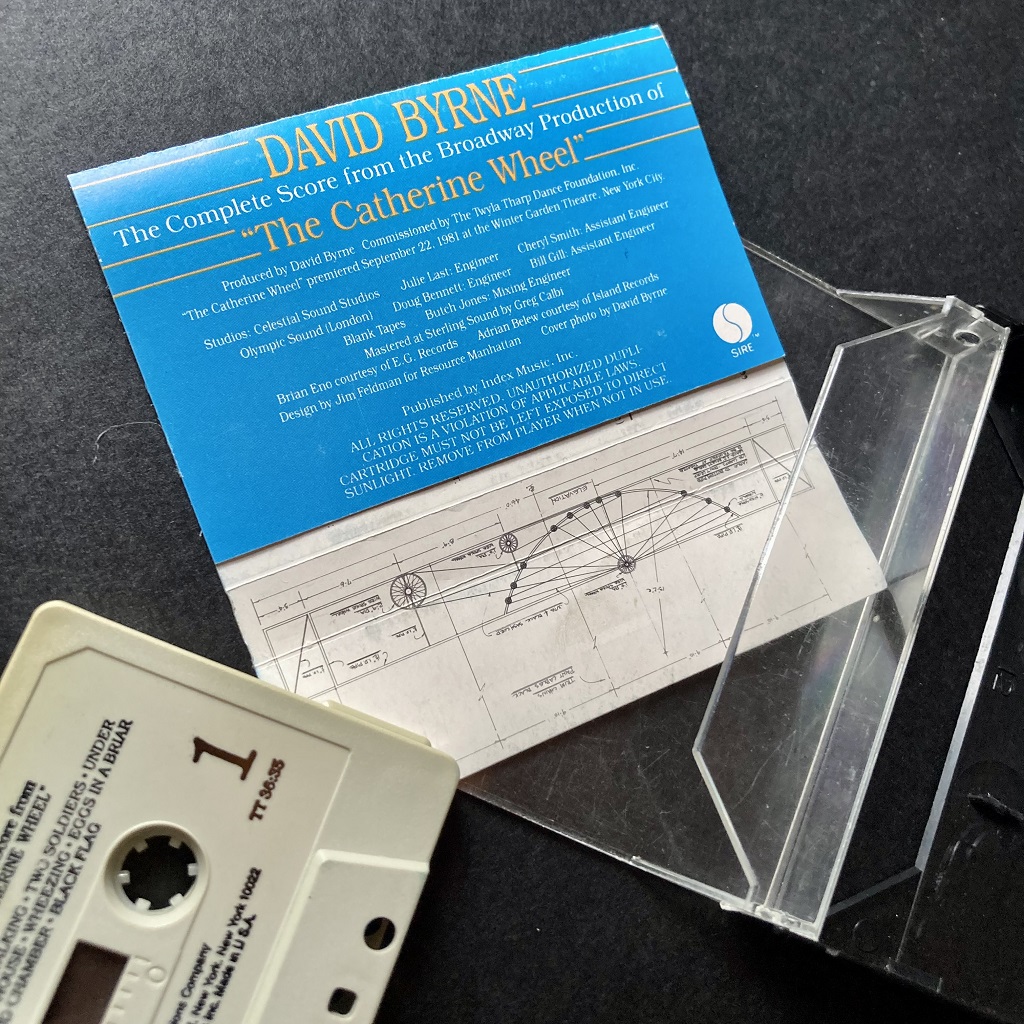 David Byrne 'The Complete Score from the Broadway Production of "The Catherine Wheel" USA cassette (insert)