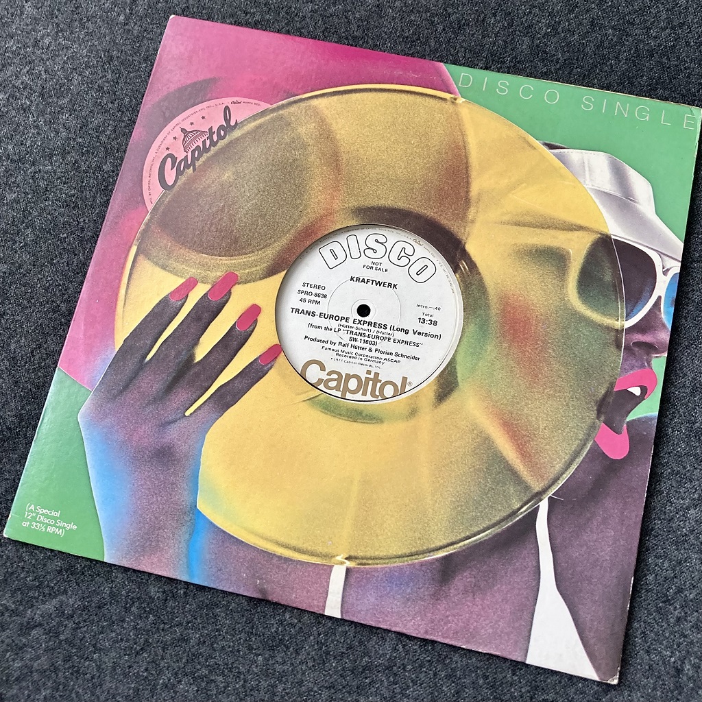 Kraftwerk 'Trans-Europe Express' US Promo-only 12" single front