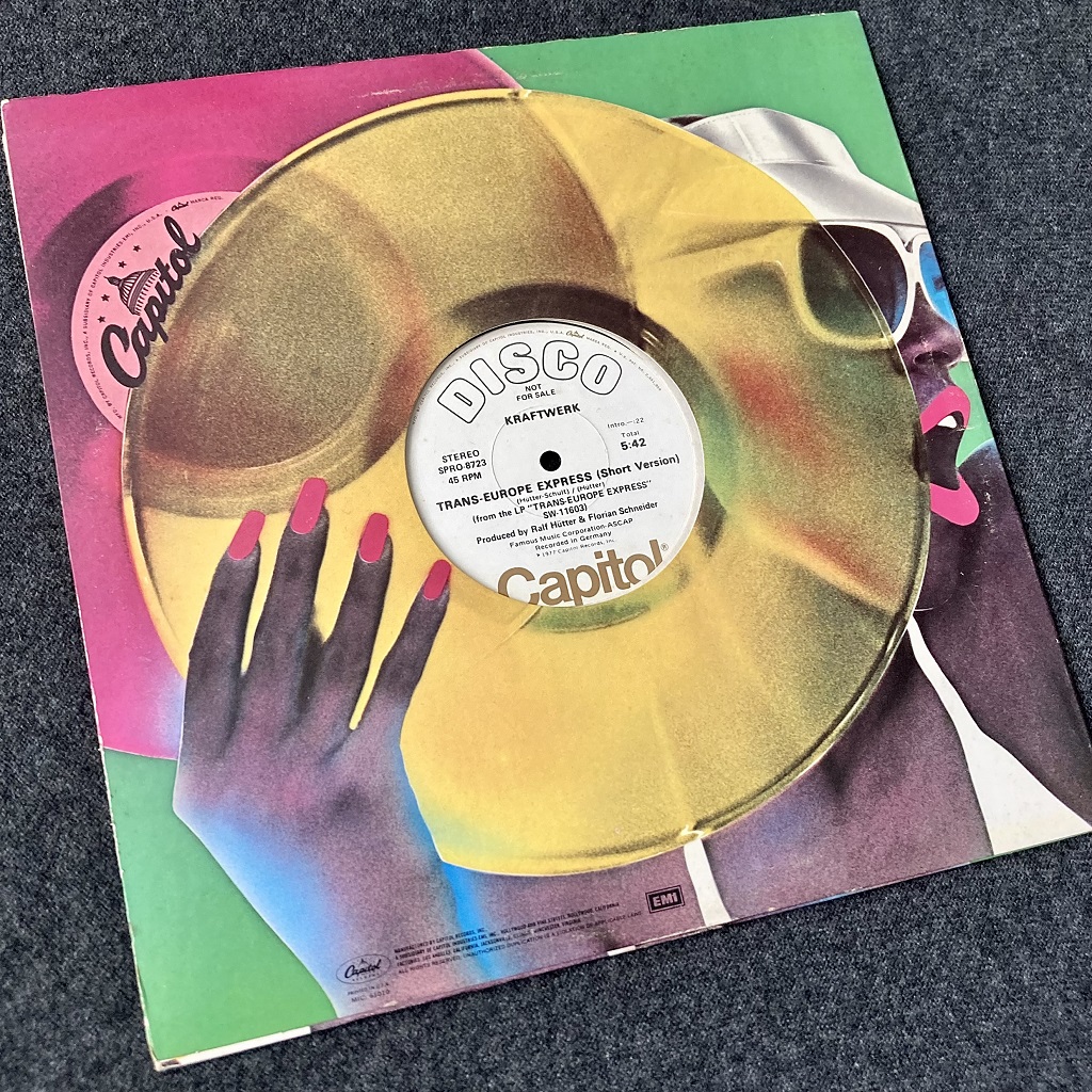 Kraftwerk 'Trans-Europe Express' US Promo-only 12" single rear
